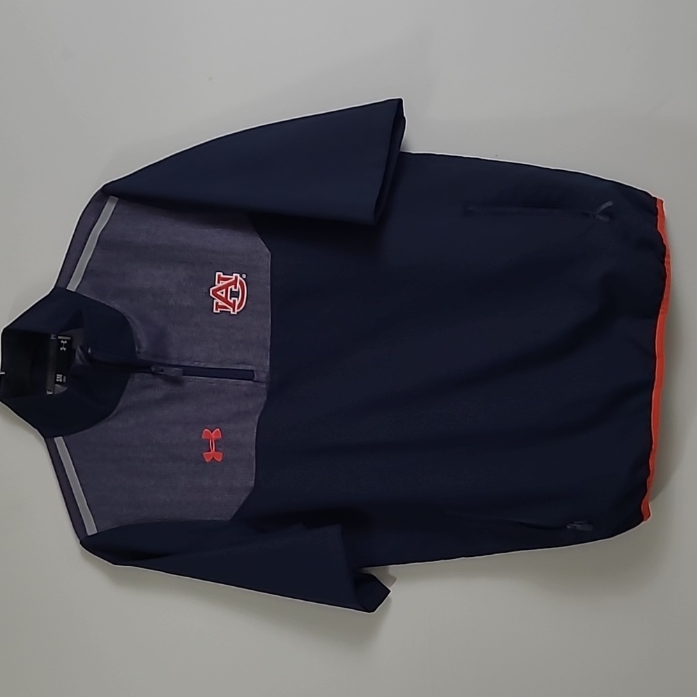 Under Armour Auburn Tigers embroidered short sleeve pullover jacket